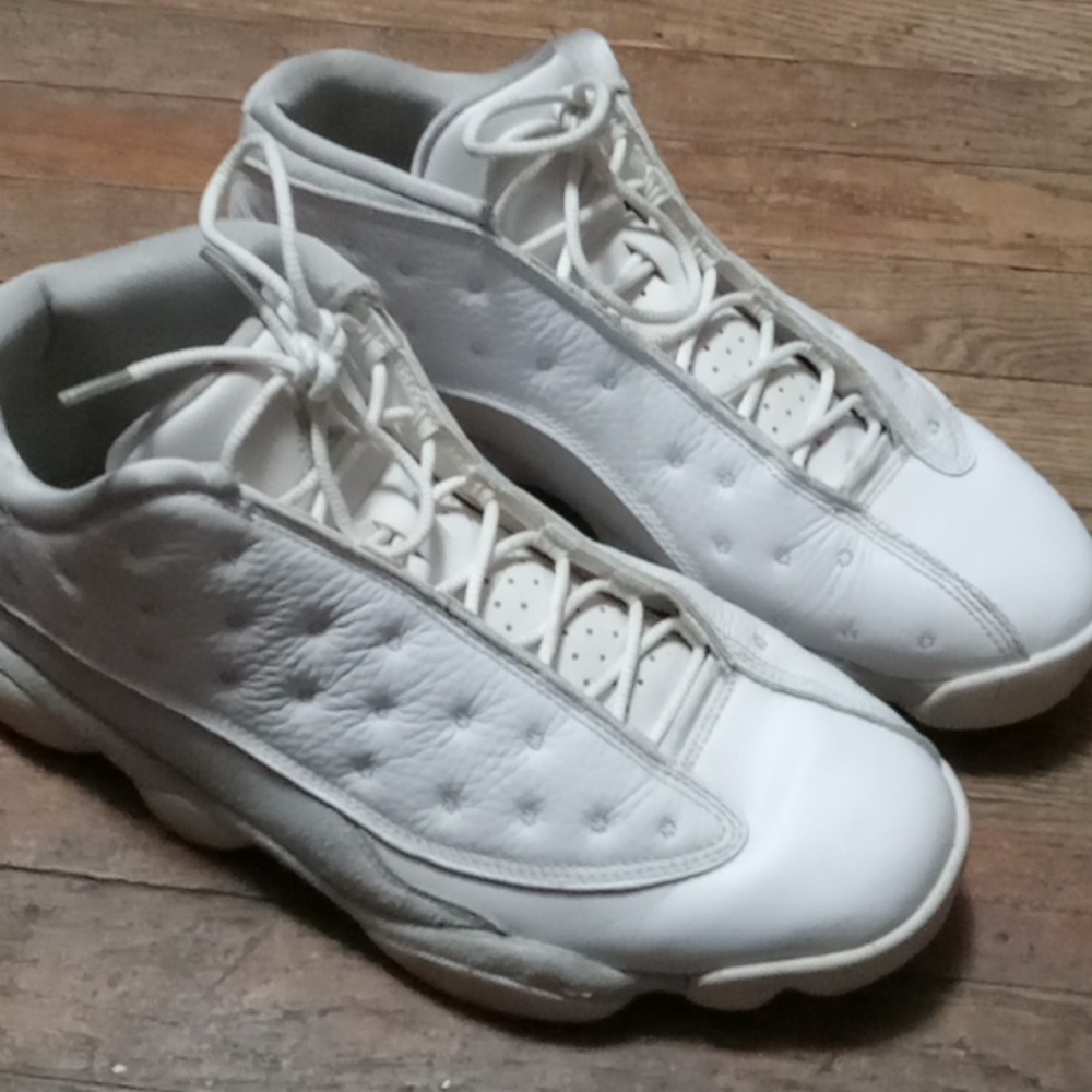 Jordan 13 pure platinum low tops